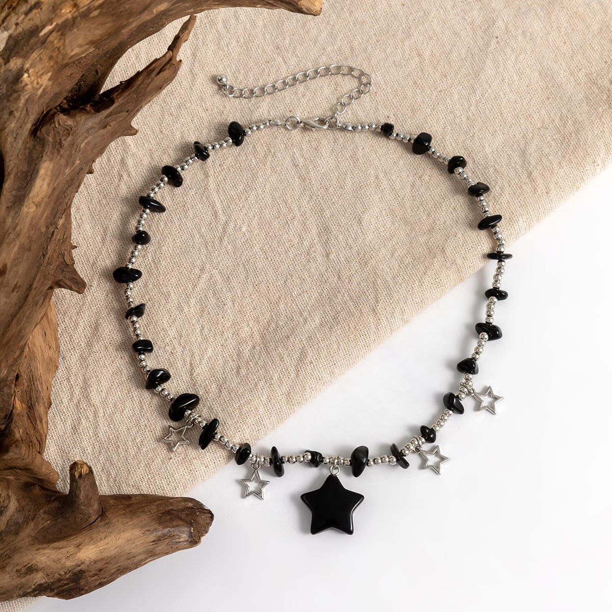 Bohemia Star Tassel Turquoise Stone Choker Necklace