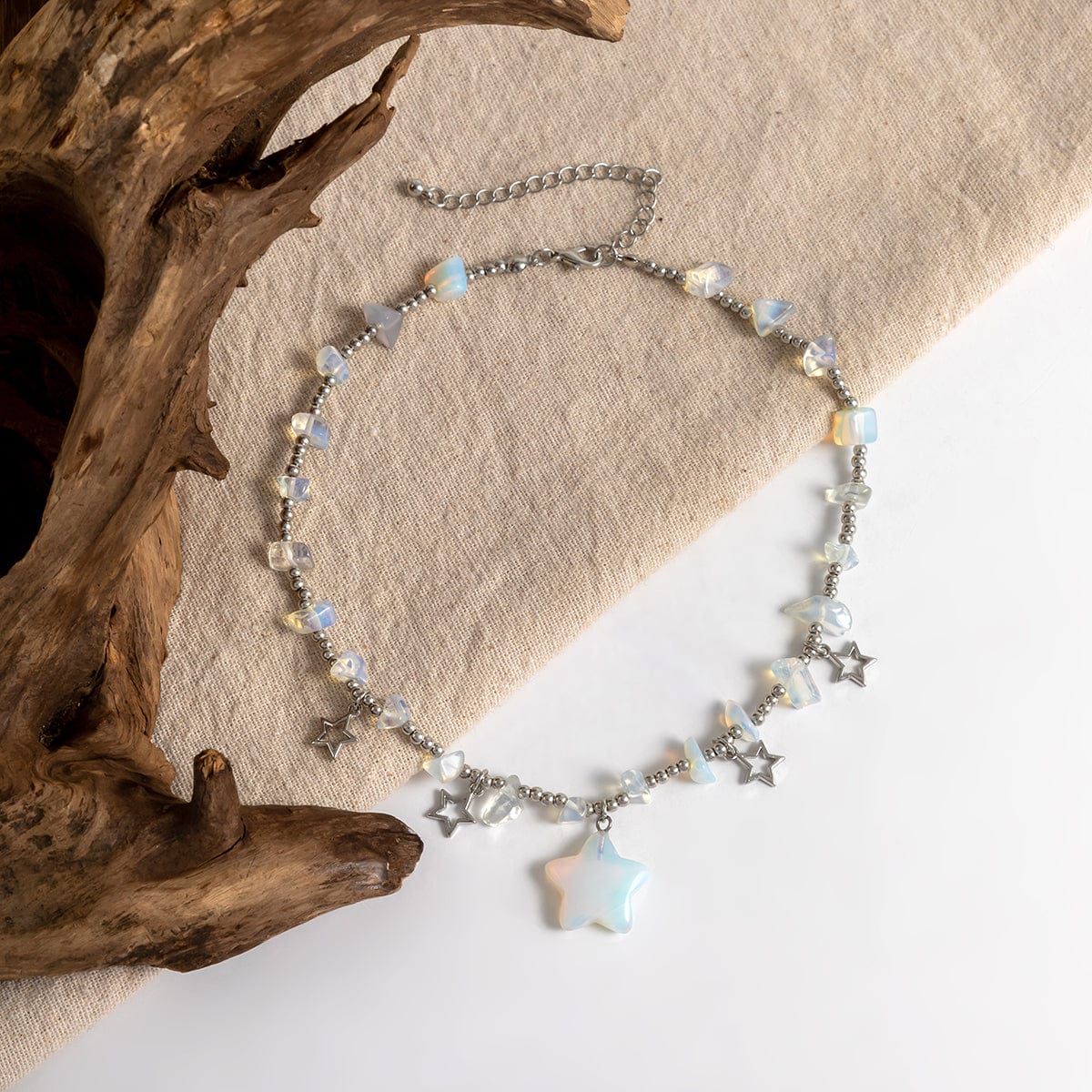 Bohemia Star Tassel Turquoise Stone Choker Necklace