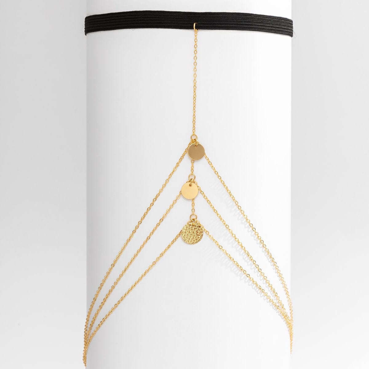 Bohemian Layered Sequins Charm Elastic Thigh Leg Chain